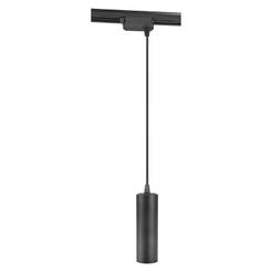 Pendulum chandelier for rail mounting 1xGU10 35W Lux LED TL905 BK black
