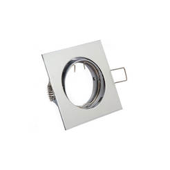 Movable recessed moon, square MR16 pearl chrome