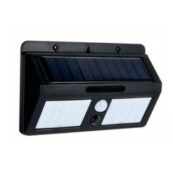 LED solar wall light with sensor 6W, 6500K, IP55