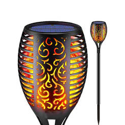 Solar lamp with flame effect - 300mAh, 3000K