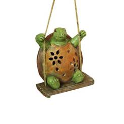 Солнечная светодиодная лампа черепаха 1xLED зеленая