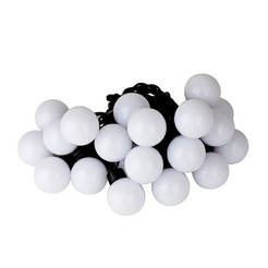Luminous balls - 3.2W, 5m, white-blue-red, with adapter