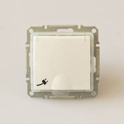 Single electrical outlet SEDNA 16A IP44 without decorative frame white SCHNEIDER