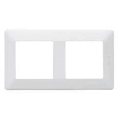 Decorative double frame-module for switches and sockets white VALENA LIFE LEGRAND