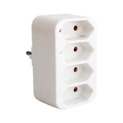 Contact adapter with 4 sockets 2.5A