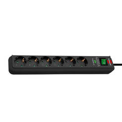 Power strip with 6 sockets power switch and electric shock protection 16A 1.5m cable