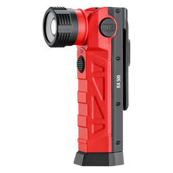 Magnetic LED Flashlight with Rotating Head 500lm 2.2A Li-Ion Battery USB-C Cable IP65 RA500