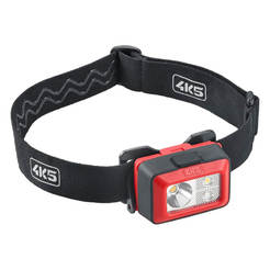 LED headlamp 260lm with 3 brightness levels, rubber headband and AAA HL 260A batteries