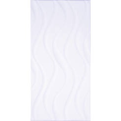 Faience Izola Volni - 25 x 50 cm, white, 1.625 sq.m/carton