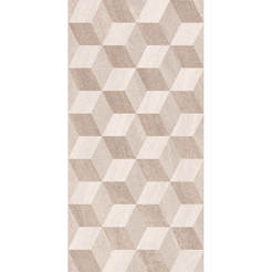 Decor Bathroom tile Fiore Kalisto 25 x 50 cm, rhombus beige 5905/4937