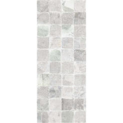 Decor 20 x 50 cm gray Infinity squares 4869/4177 (1.3 sq.m./carton)
