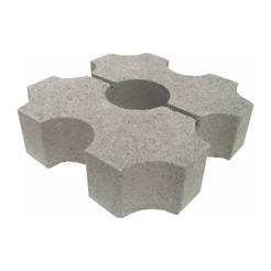 Concrete parking element, paving 30 x 30 x 8 cm Eco gray