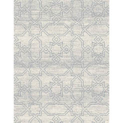Carpet Frieze Fika 140 x 190 cm cream / silver / oil