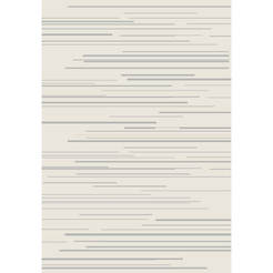 Carpet Fika 140 x 190 cm, color cream / silver