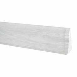 Floor skirting with cable ducts №648 White oak 2.5 m / piece DOLLKEN