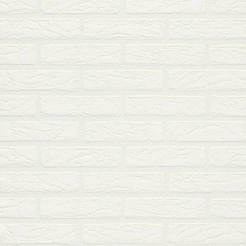 Embossed wallpaper for the wall white bricks, paper vinyl News
