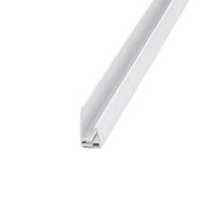 Profile with clip for PVC cladding plain finishing 2.6m white