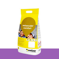 Webercolor comfort grout for joints up to 6 mm, waterproof 1 kg - R417 purple