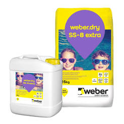 Two-component waterproofing 25 + 10 kg weber.dry SS-8 Extra