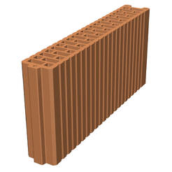 Brick Porotherm 8 ceramic block 500x80x238mm