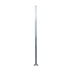 Pole fenced with welded plate and plug 1.5mm galvanized 175 x 6 x 4cm