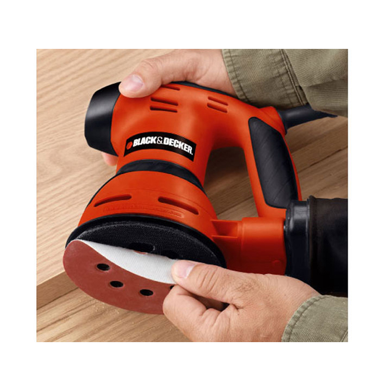 Random orbital sander KA198 / 125 mm, Black+Decker - Random orbital sanders