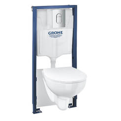 Solido 4in1 concealed cistern with Rimless toilet bowl and seat 36504000 GROHE