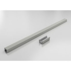 Threshold for shower cubicle straight 180 cm polymer marble, stainless steel