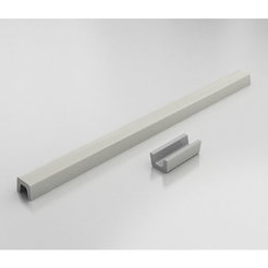 Threshold for shower cubicle straight 140 cm polymer marble, polar granite