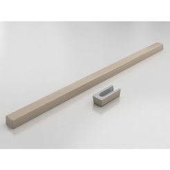 Threshold for a shower cubicle straight 180 cm with a rounded edge polymer marble, cappuccino granite