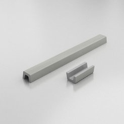 Threshold for shower cubicle straight 90 cm polymer marble, stainless steel