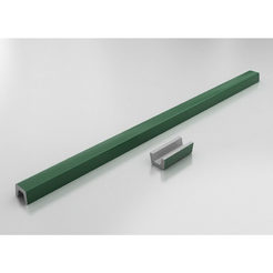 Threshold for shower cubicle straight 180 cm polymer marble, green granite