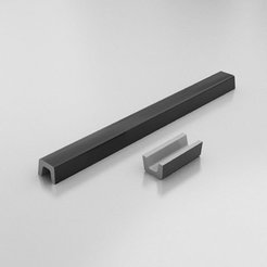 Threshold for shower cubicle straight 100 cm polymer marble, black granite