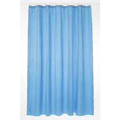 PEVA bathroom curtain 180 x 200 cm blue, with rings