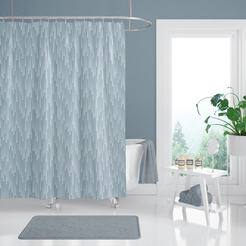 Bathroom curtain 180 x 200 cm Tropik Rain 2880, with rings