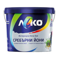 Interior paint latex with silver ions Leko - 3l, white