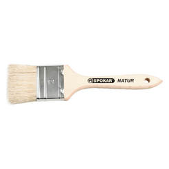 Flat wooden paintbrush with natural hair Natur 100 x 46 x 12mm 9020