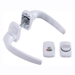 Service handle for AL and PVC profiles, Unimet 1 white, 2 pcs.