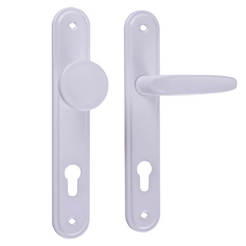 Secret door handle 90mm with ball, Mirella 2 white, 2 pcs.