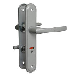 Service door handle left 70mm, Alanya gray, 2 pcs.