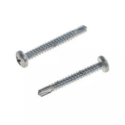Self-tapping screw for metal 3.9 x 19mm with cylindrical head and cross slot, blister pack of 25