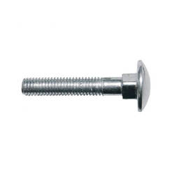 Bicycle bolt - M6 x 30mm DIN603 galvanized, blister pack of 12 pcs