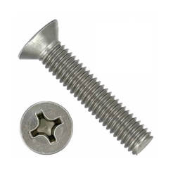 Screw for metal M5 x 12mm DIN965 milling head and cross slot, blister 20pcs