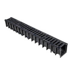 Gutter with plastic edges B125 cast iron grate 2x50cm SEMMELROCK