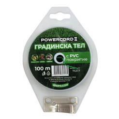 Градинска тел 100м PVC покритие, зелена