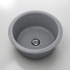 Kitchen sink f90cm, granite, City Grey