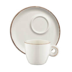 Mug with coffee saucer 70ml porcelain Retro BONNA