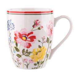 Porcelain cup for hot drinks 300ml Primavera decor 1