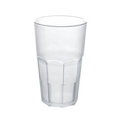 Plastic cup 450ml high, frosted