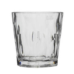 Plastic cup low 250ml Diamont clear